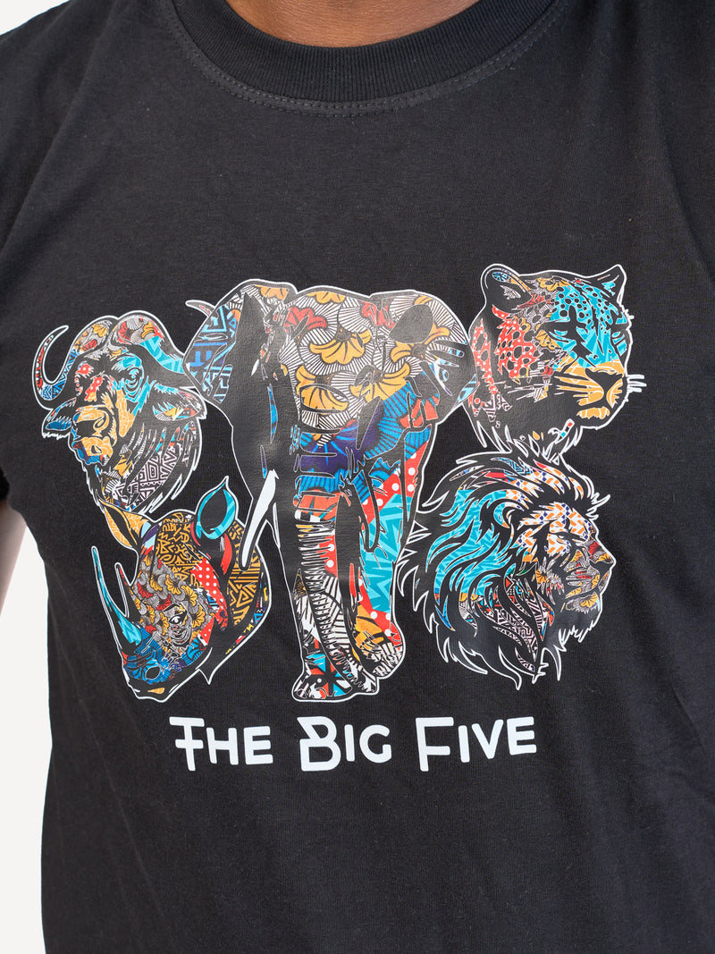 Kali Graphic Ts: Black with Big Five