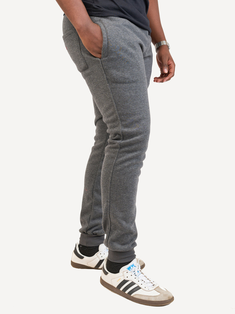 Kali Sweats: Pants - Dark Grey with Kenya Stamp