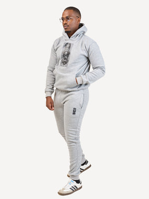 Kali Sweats: Pants - Ash Grey with Vertical Big Five