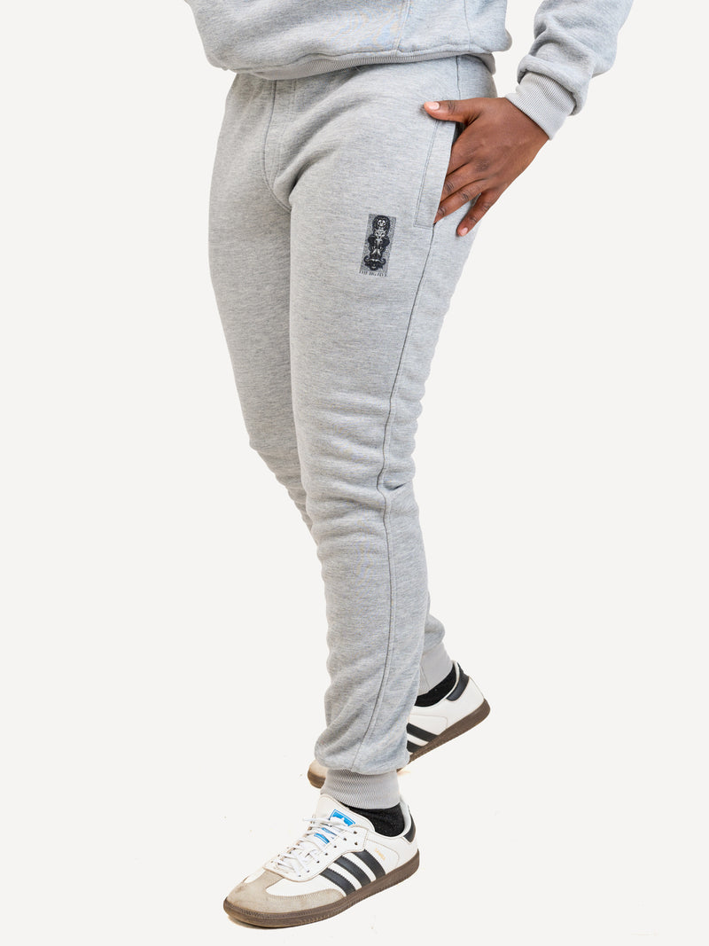 Kali Sweats: Pants - Ash Grey with Vertical Big Five