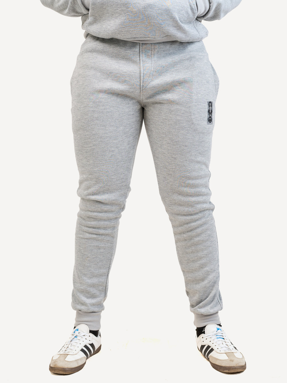 Kali Sweats: Pants - Ash Grey with Vertical Big Five