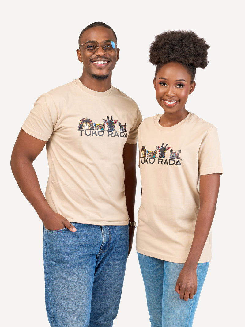Kali Graphic Ts: Beige with Tuko Rada