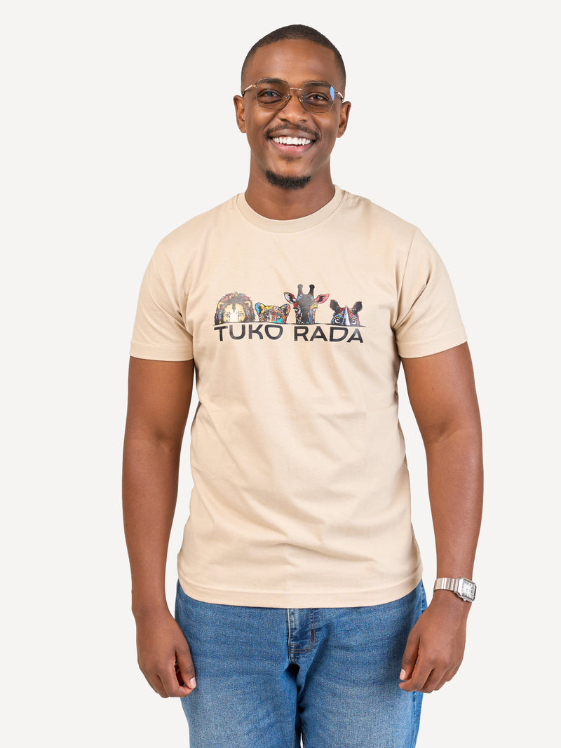 Kali Graphic Ts: Beige with Tuko Rada