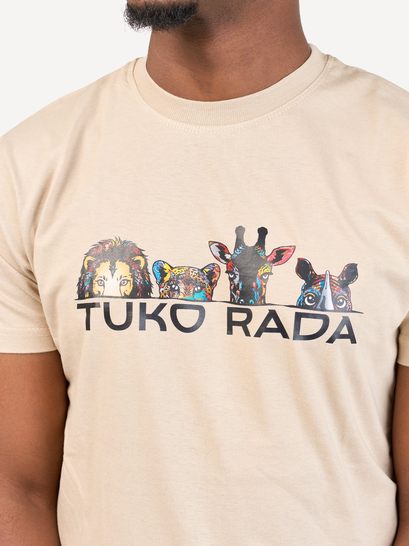 Kali Graphic Ts: Beige with Tuko Rada