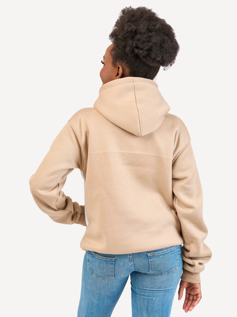 Kali Block Hoodies: White & Beige with NBO Skyline