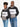 Kali Block Hoodies: Black , White & Grey with Kenya