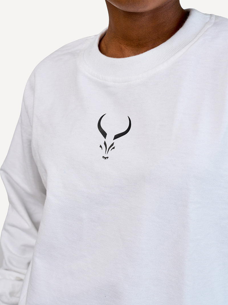 Kali Lightweight Sweats - Tops: White with Maswara