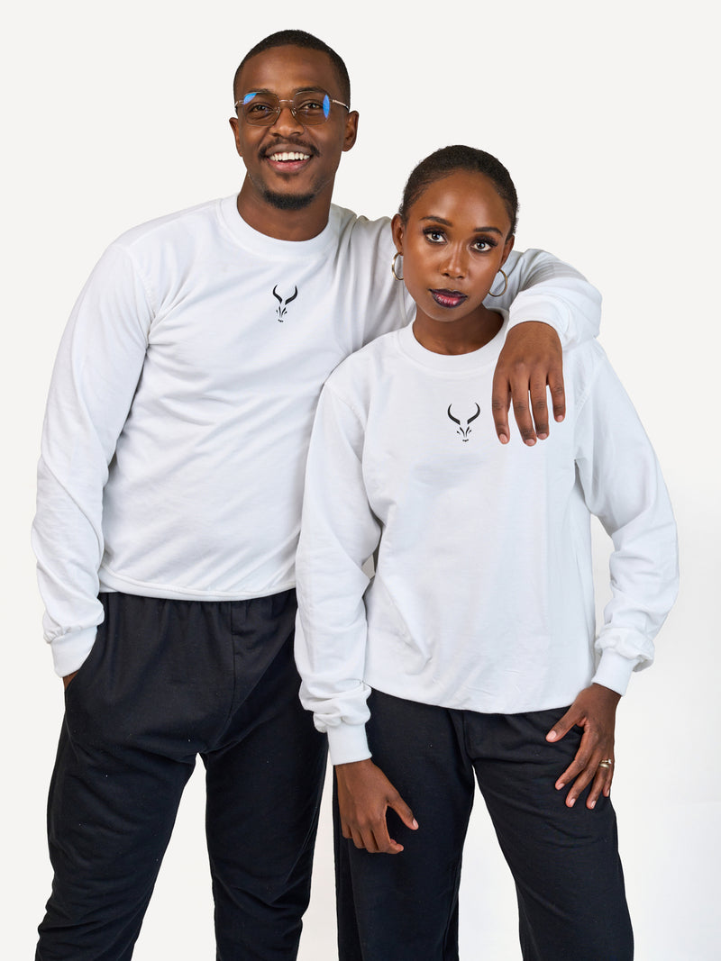 Kali Lightweight Sweats - Tops: White with Maswara