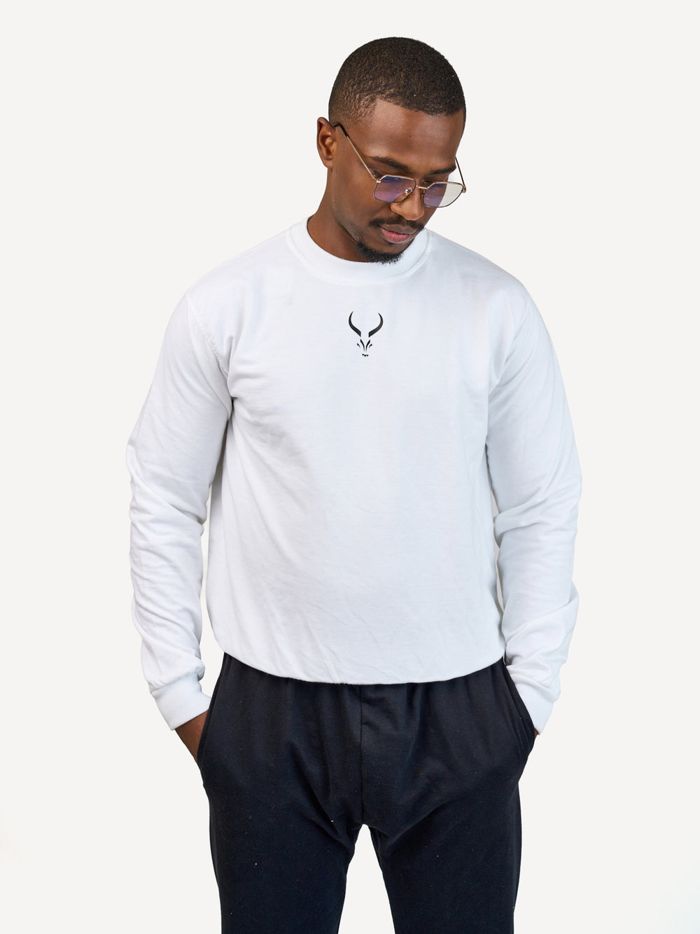 Kali Lightweight Sweats - Tops: White with Maswara