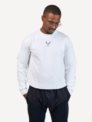 Kali Lightweight Sweats - Tops: White with Maswara