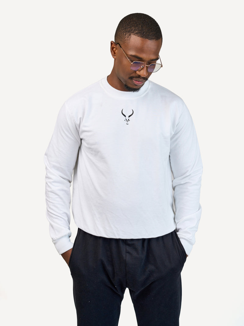 Kali Lightweight Sweats - Tops: White with Maswara