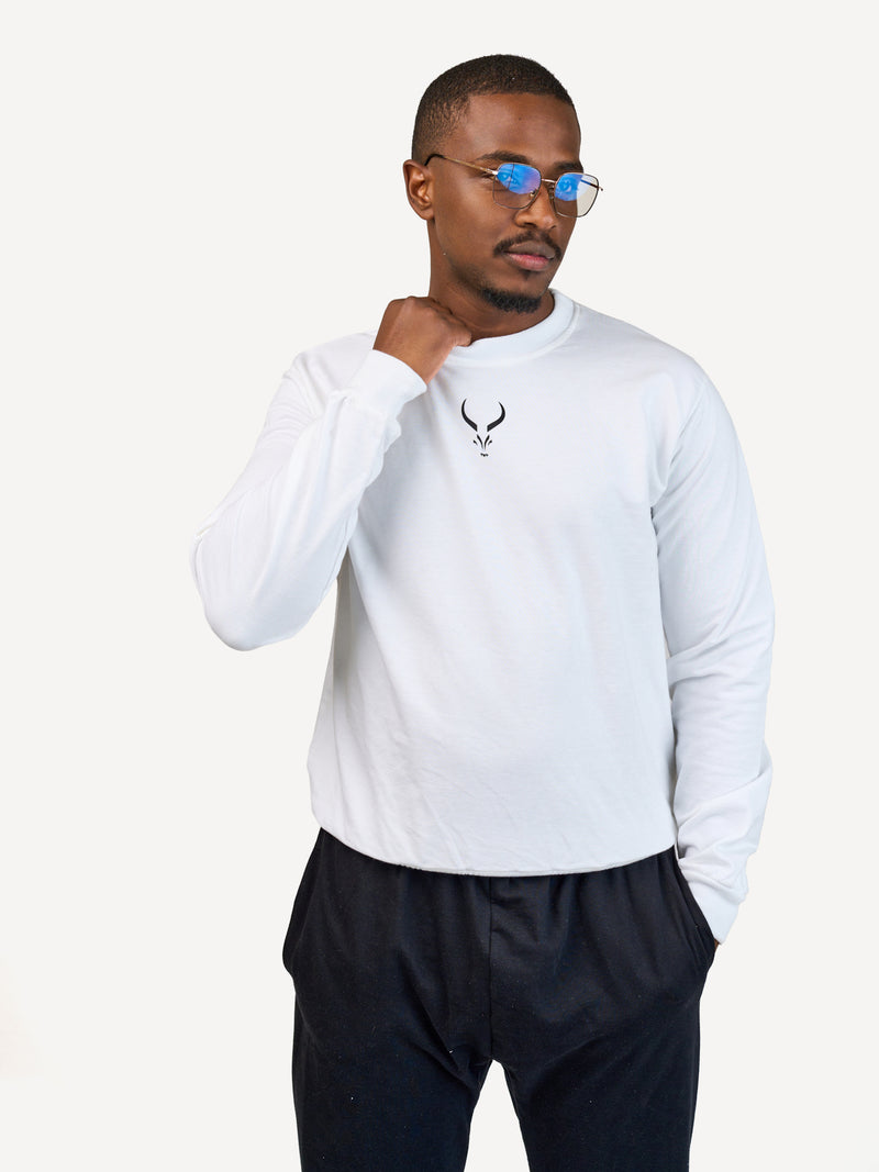 Kali Lightweight Sweats - Tops: White with Maswara