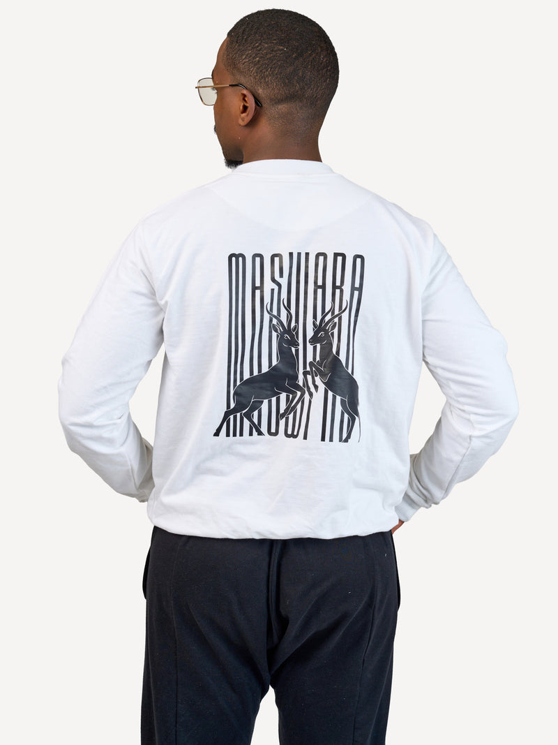 Kali Lightweight Sweats - Tops: White with Maswara