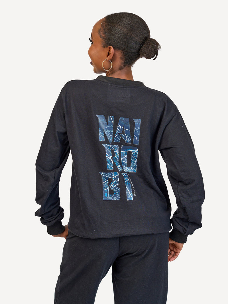 Kali Lightweight Sweats - Tops: Black with NAI RO BI