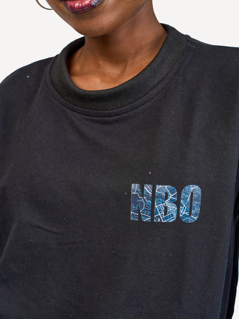 Kali Lightweight Sweats - Tops: Black with NAI RO BI