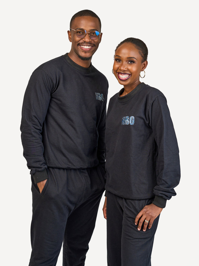 Kali Lightweight Sweats - Tops: Black with NAI RO BI