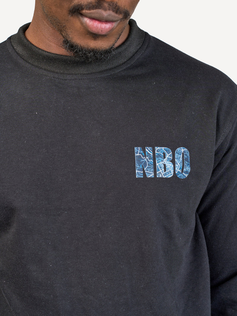Kali Lightweight Sweats - Tops: Black with NAI RO BI