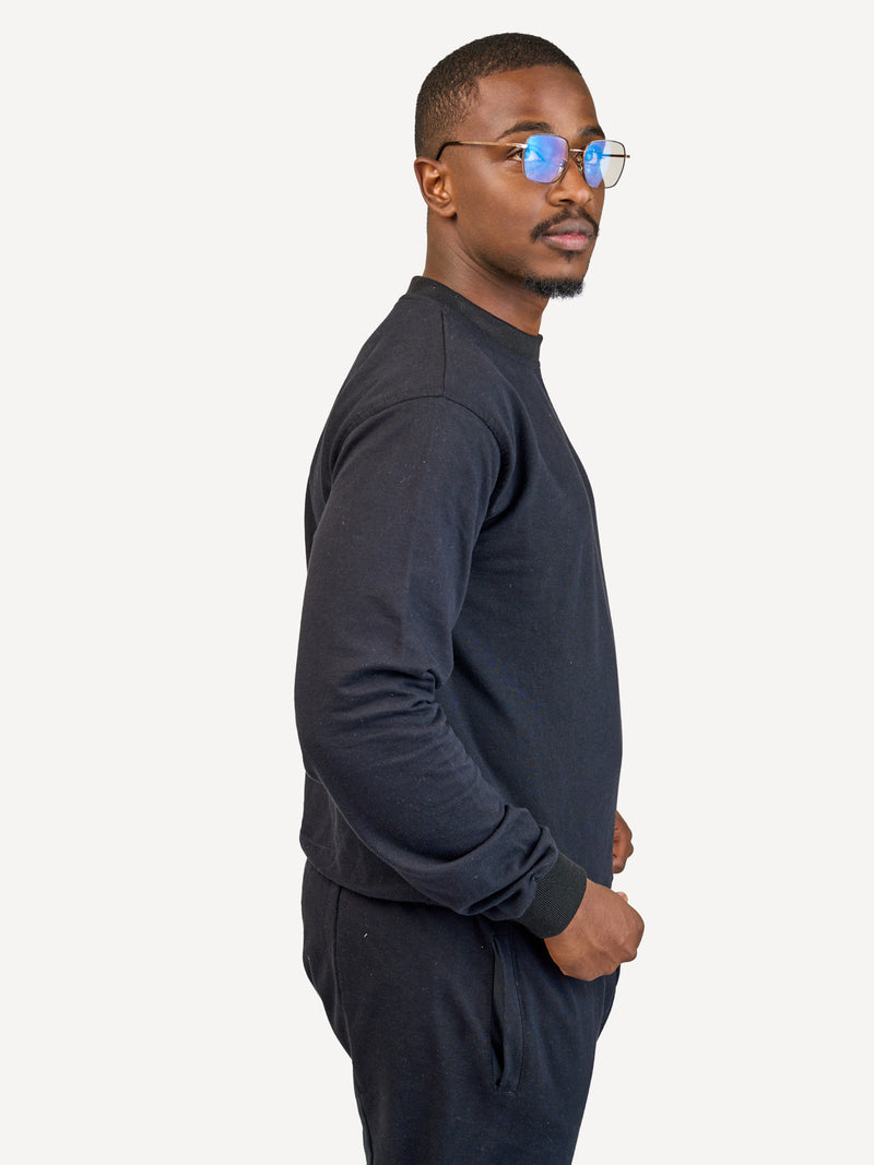 Kali Lightweight Sweats - Tops: Black with NAI RO BI