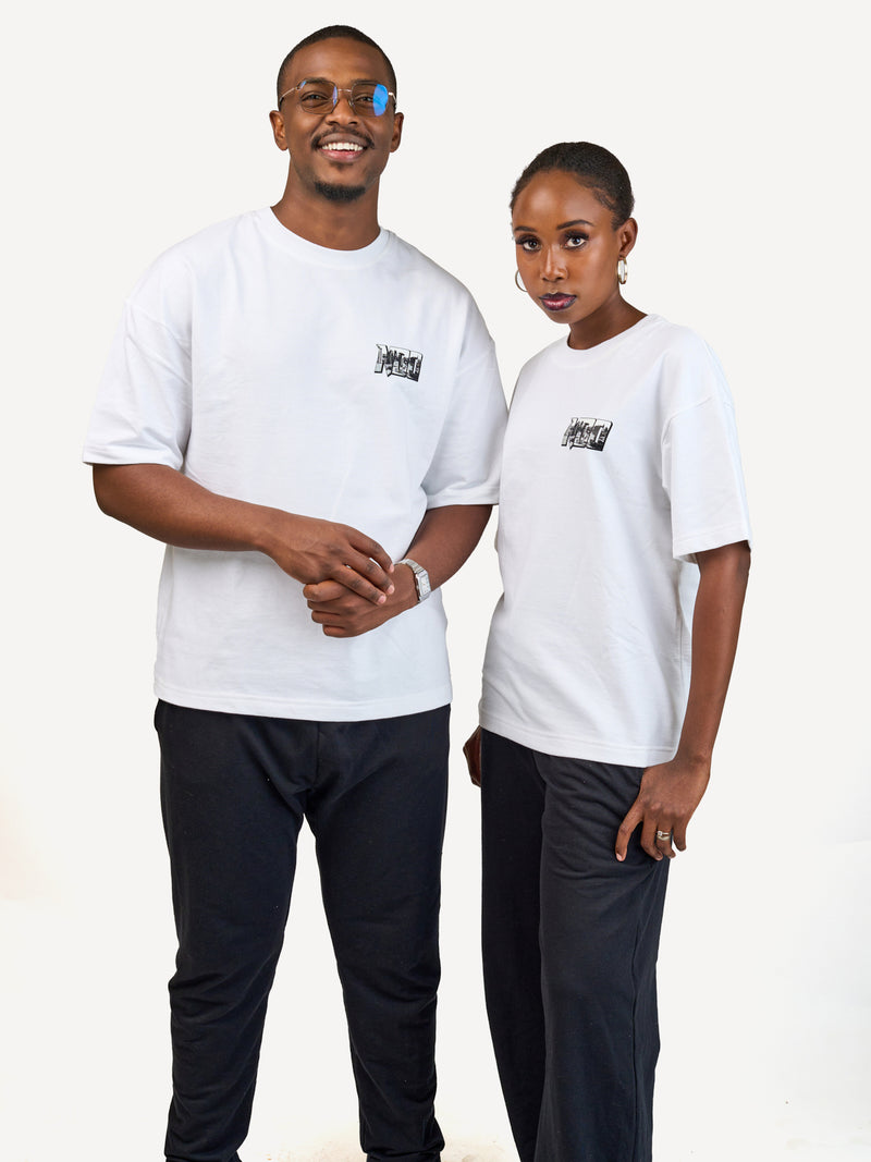 Kali Oversize Ts: White with Street View
