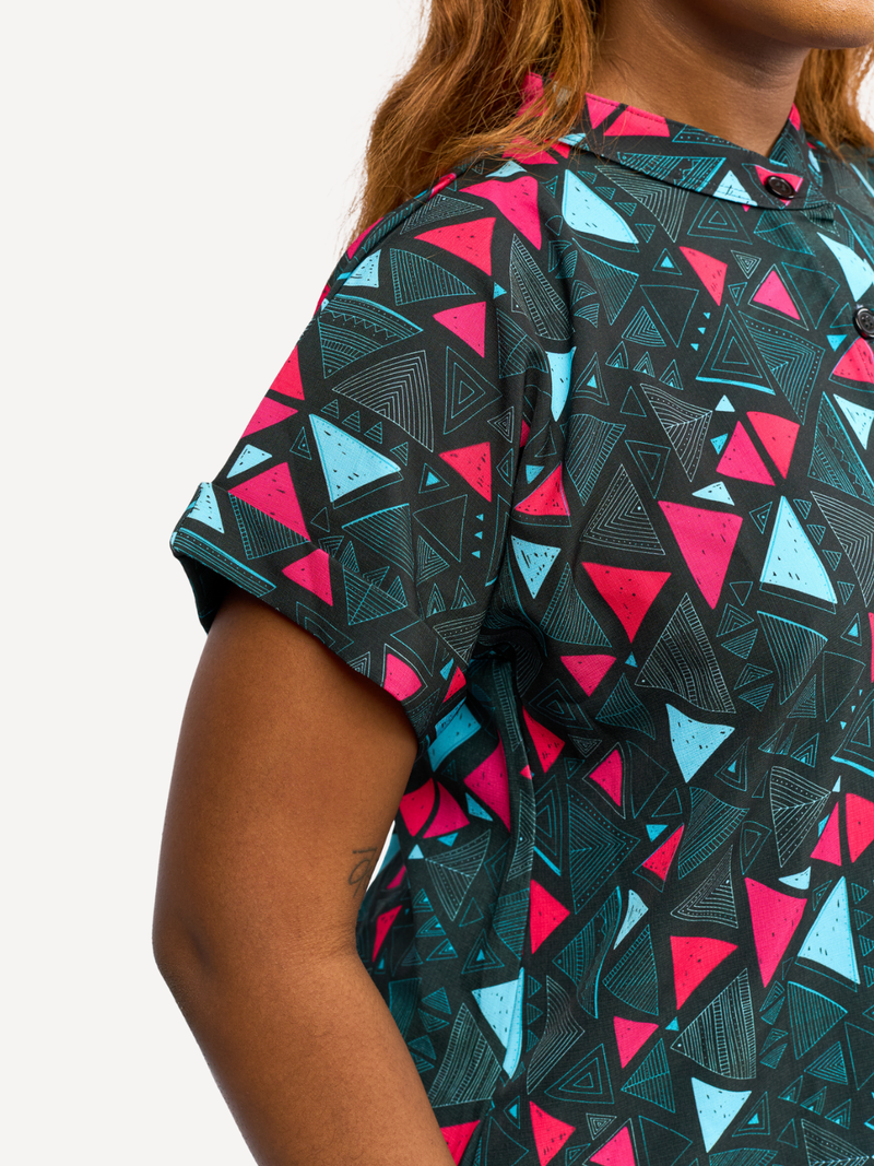 Kali Ladies: Shirt Dress - Aztec Print