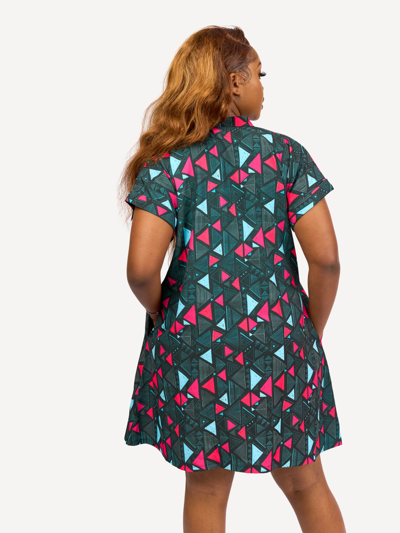 Kali Ladies: Shirt Dress - Aztec Print
