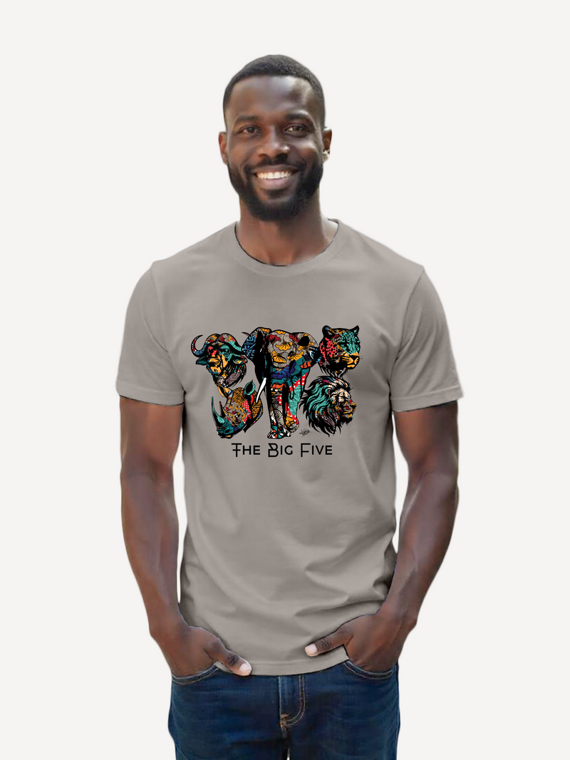 Kali Graphic Ts: Clay with Big Five