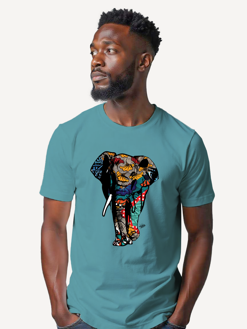 Kali Graphic Ts: Teal with Tembo 2