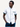 Linen Shirts: White with Teal & Blue KK