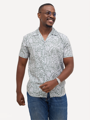 KaliShirts: Green Palm Print