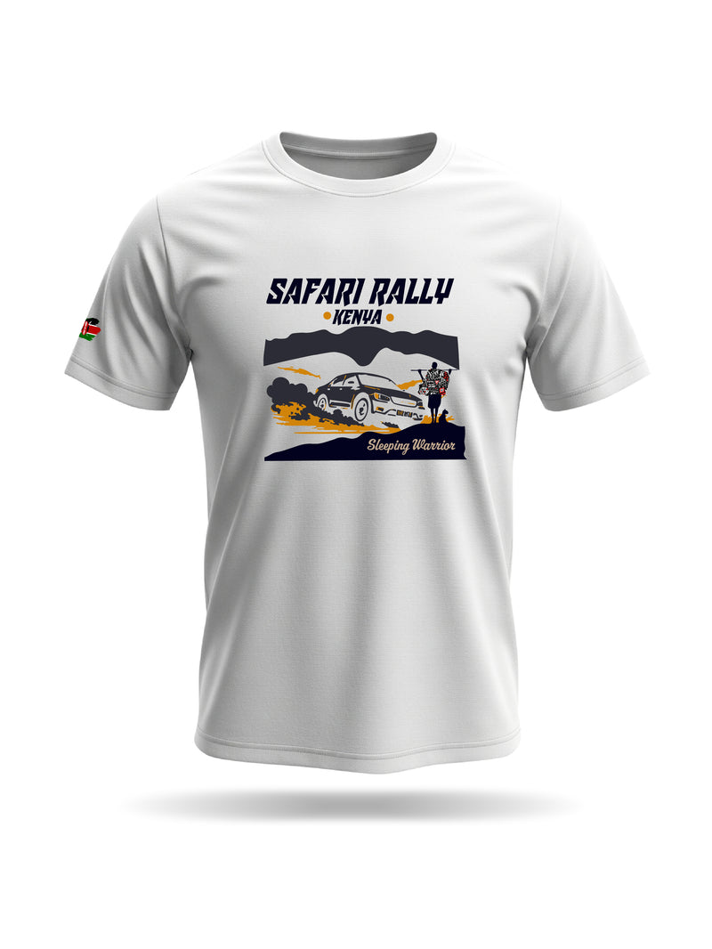 Kali Graphic Ts: White with Sleeping Warrior