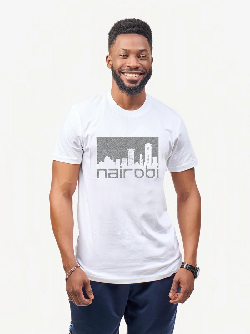 Kali Graphic Ts: White with Nairobi