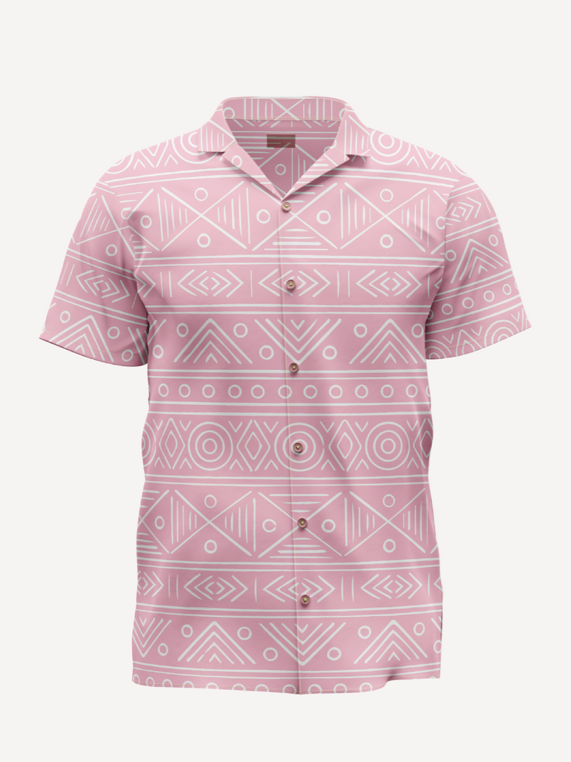 KaliShirts: Pink & White Geo Print
