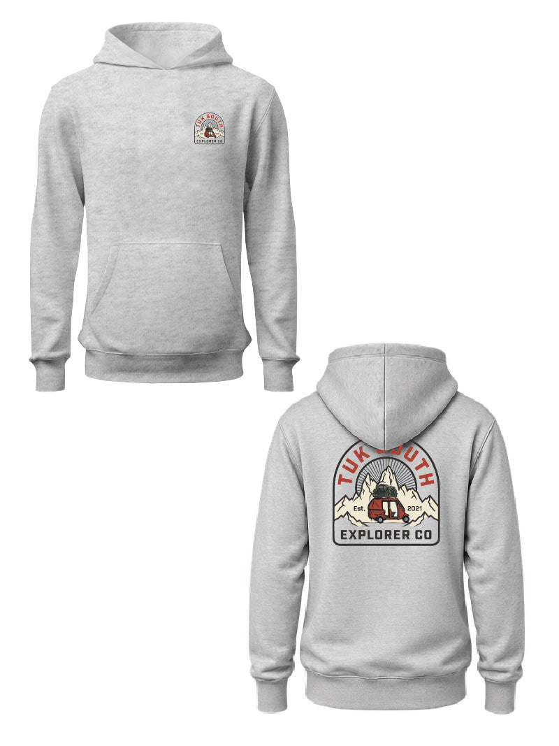 Kali Graphic Hoodies: Ash Grey with The Explorer Division
