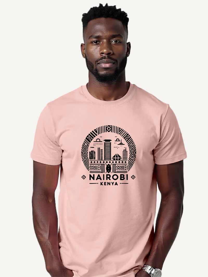 Kali Graphic Ts: Baby Pink with Nairobi II