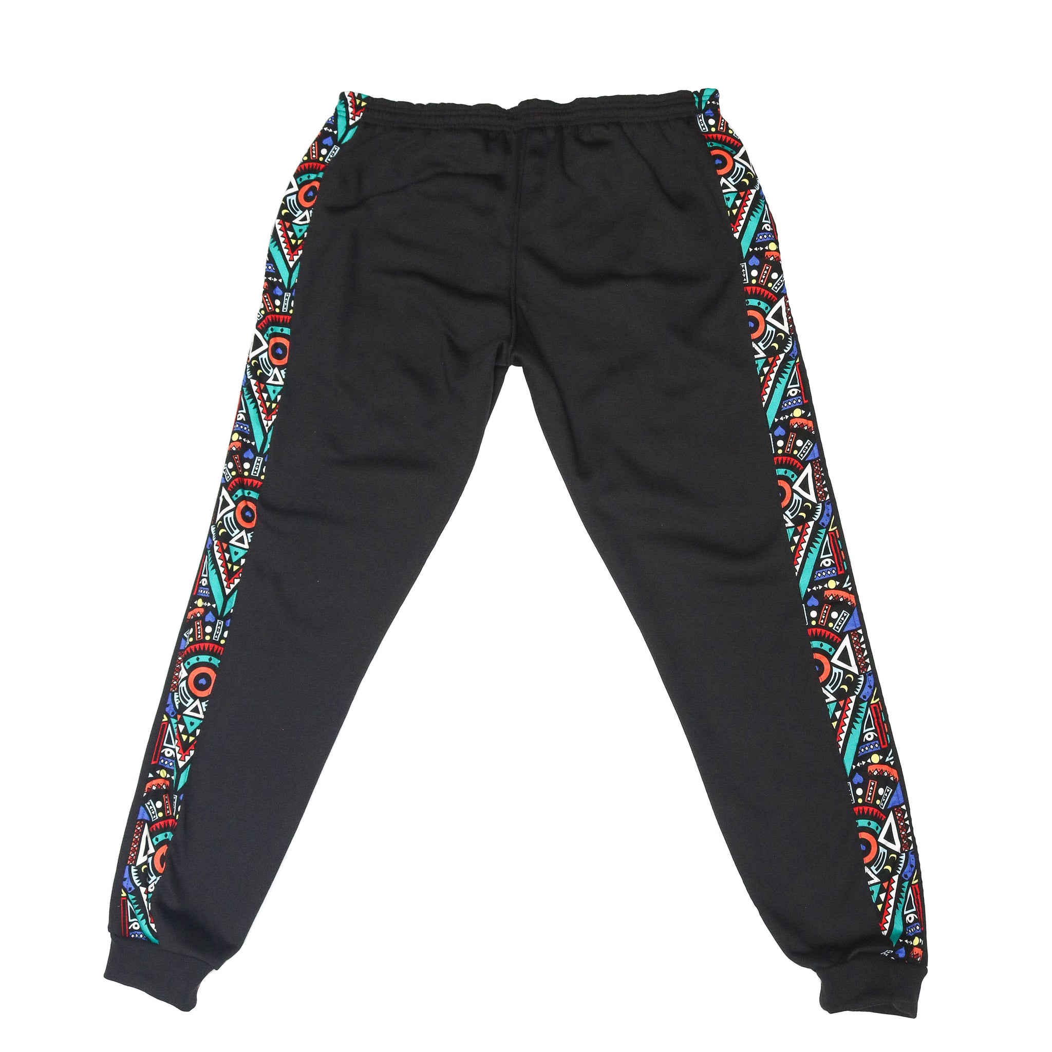 Kali Sweats: Pants - Black with Blue Tribal