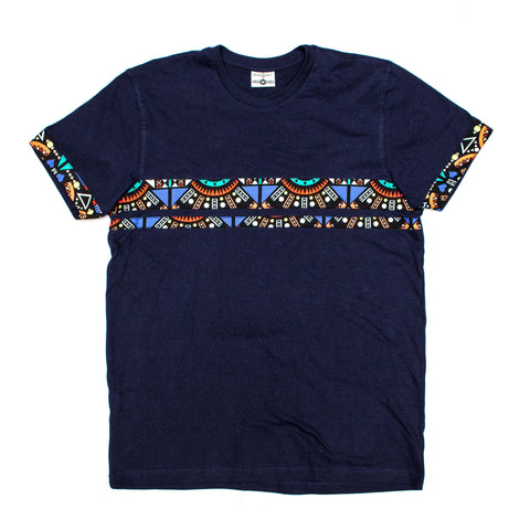 Kali Premium Ts: Navy with Blue Tribal