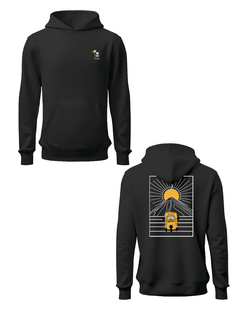 Kali Graphic Hoodies: Black with Mt. Lengai