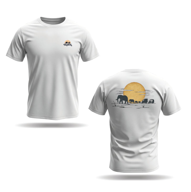 Kali Graphic Ts: White with Part of The Herd