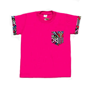 Kali Kids Ts: Pink with Pink Tribal