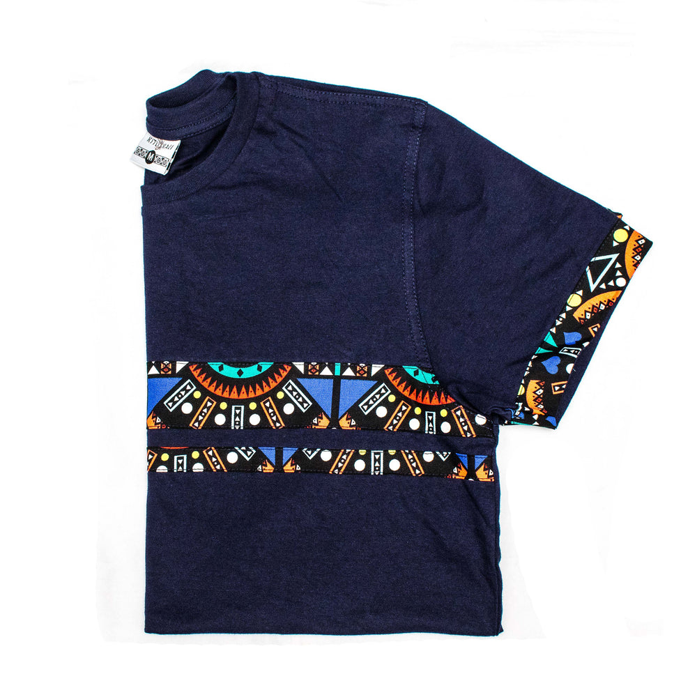 Kali Premium Ts: Navy with Blue Tribal