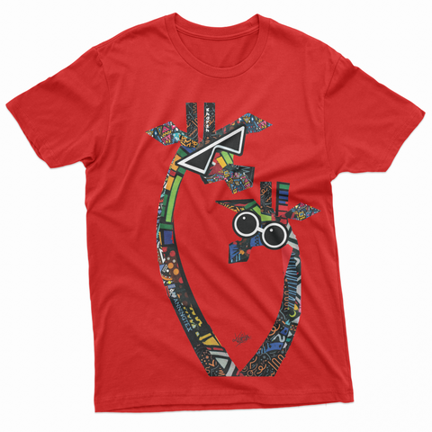 Kali Graphic Ts: Red with Twiga