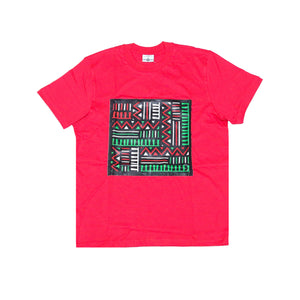 Kali Graphic Ts: Red with Flag Print