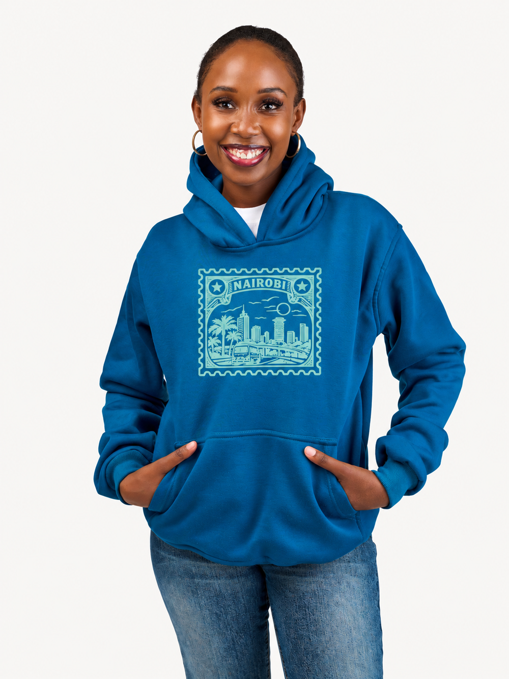 Kali Clearance B/F26 Hoodies: Petrol Blue with NRB Stamp
