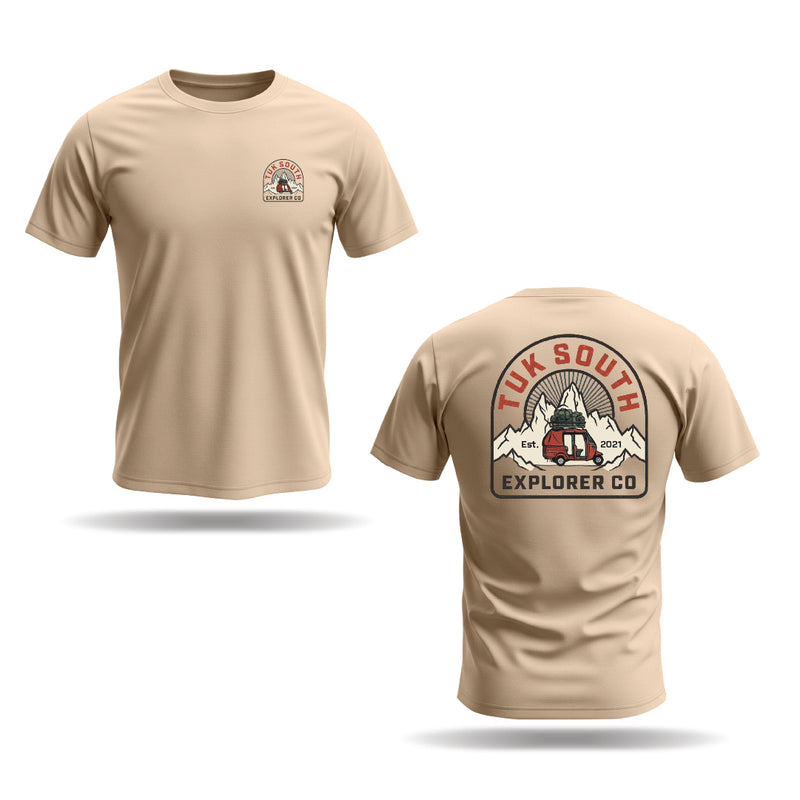 Kali Graphic Ts: Beige with The Explorer Edition