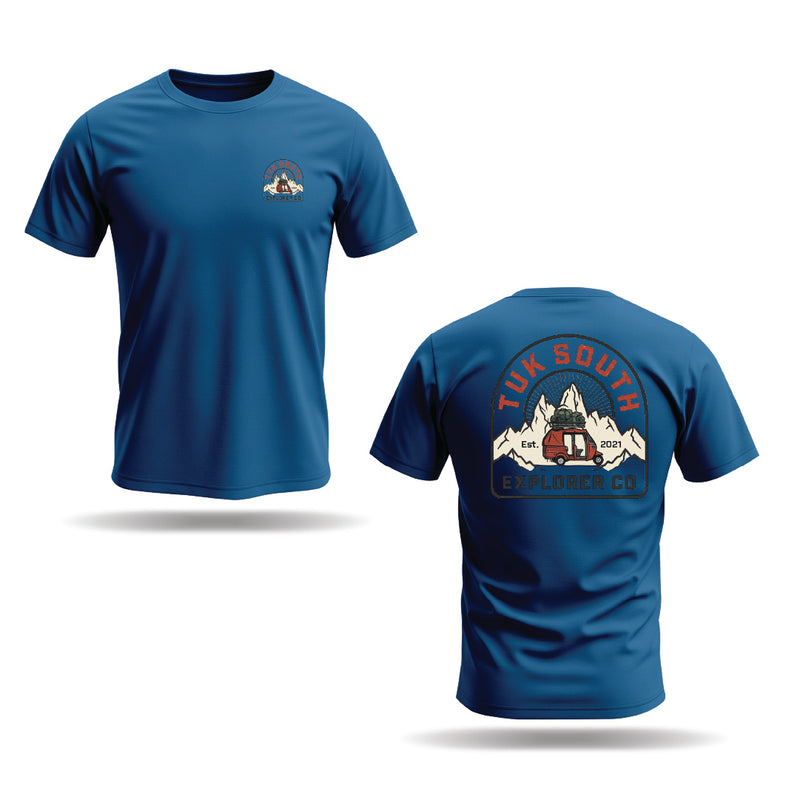 Kali Graphic Ts: Petrol Blue with The Explorer Edition