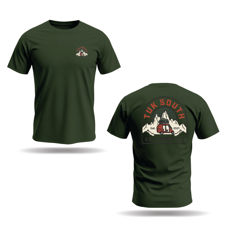 Kali Graphic Ts: Pine Green with The Explorer Edition