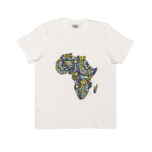 Kali Graphic Ts: White with African Map
