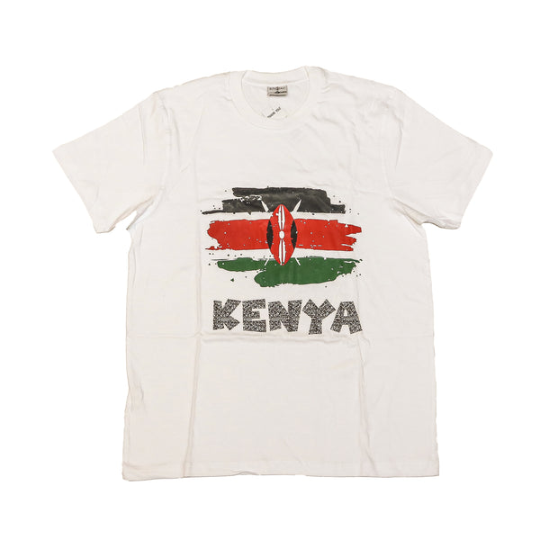 Kali Graphic Ts: White with Kenyan Flag