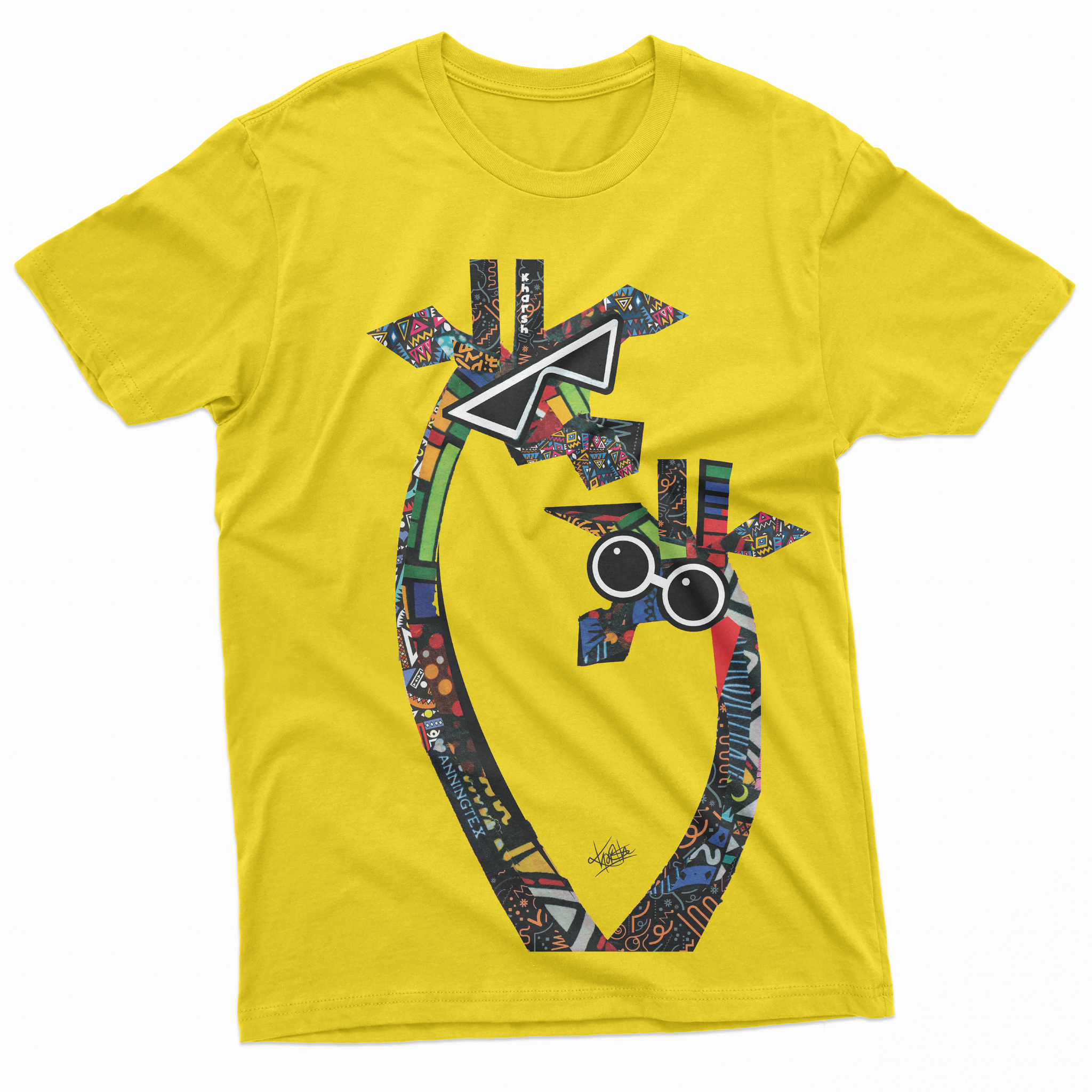 Kali Graphic Ts: Yellow with Twiga