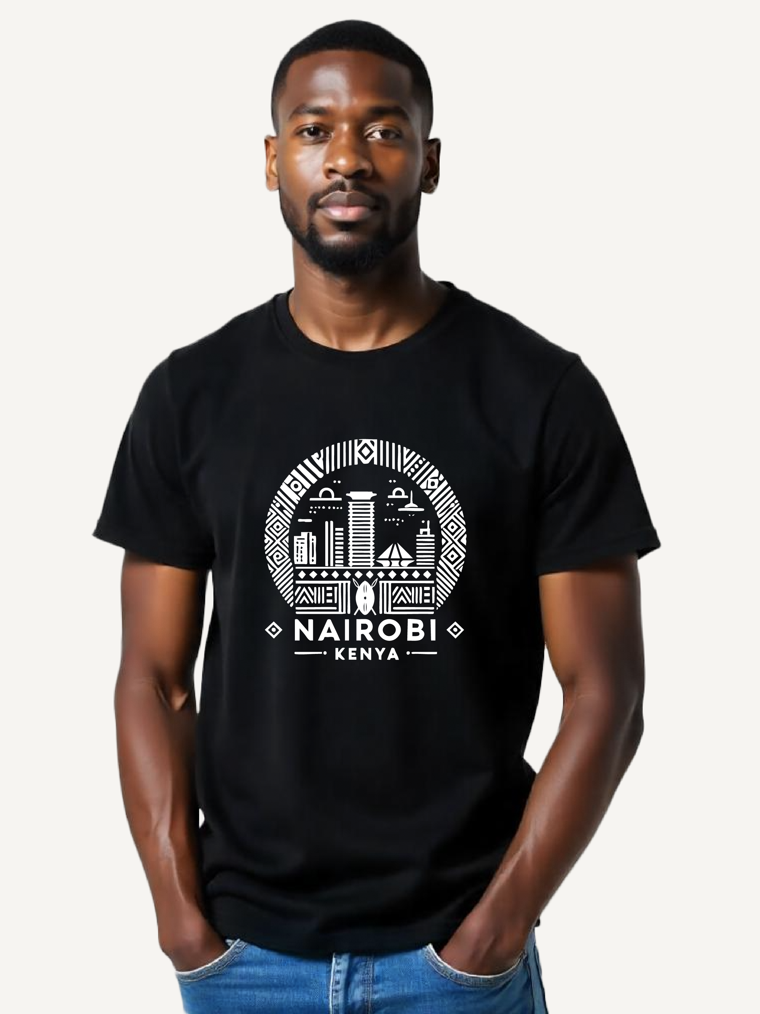 Kali Graphic Ts: Black with Nairobi II